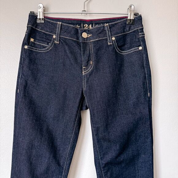 Kate Spade Perry Street Dark Wash Play Hooky Slim Jean Size 24 - Picture 3 of 8